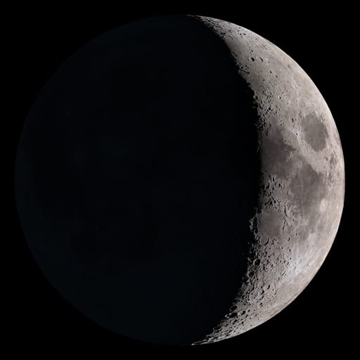 Waxing Crescent — 28.3% illuminated