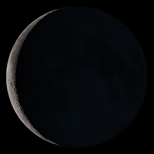 Waning Crescent — 9.3% illuminated