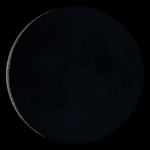 Waning Crescent — 1.8% illuminated